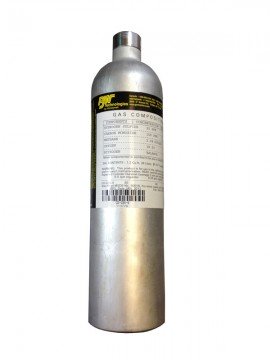 BW CG-Q34-4 Quad Gas Calibration Gas, CH&lt;sub&gt;4&lt;/sub&gt;, O&lt;sub&gt;2&lt;/sub&gt;, H&lt;sub&gt;2&lt;/sub&gt;S, CO, 34L-