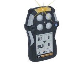 Honeywell BW GasAlertQuattro Multi-Gas Detector, CO/H<sub>2</sub>S/O<sub>2</sub>, alkaline battery-