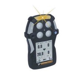 Honeywell BW GasAlertQuattro Multi-Gas Detector, O<sub>2</sub>/%LEL/H<sub>2</sub>S/CO, rechargeable battery-