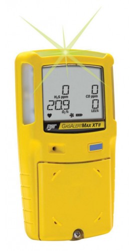 Honeywell BW Max XT II Multi-Gas Detector, O<sub>2</sub>/CO/LEL, yellow-