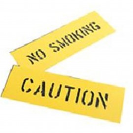C. H. Hanson 12400 Safety Sign Stencil "No Smoking"-