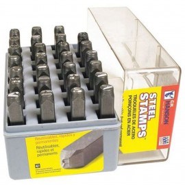 C. H. Hanson 20100 Number Stamp Set, 1/16", steel-