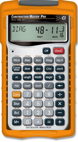 Calculated Industries 4065 Hand-held Construction Calculator-