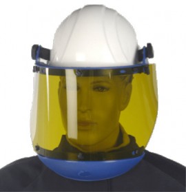 Cementex AFS-150 12 Cal Face Shield with Dielectric Hard Hat -