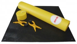 Cementex BLK-C0 Class 0 Insulating Rubber Blanket Kit, 3 x 3', Yellow-
