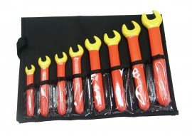 Cementex IOEWS-8 8-Piece Insulated SAE Open End Wrench Set-