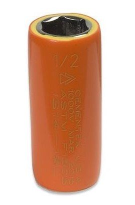 Cementex IS14-16L Deep Impact Socket, &amp;frac12;&amp;quot;, square drive-