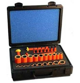 Cementex ISHS-30L Socket and Hex Bit Set, 30 Pieces with LC Ratchet-