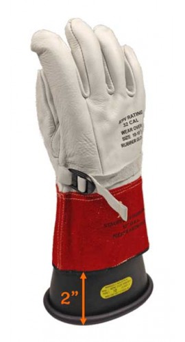 Cementex P0-10-10 Leather Protector Glove, Class 0, 10&amp;quot;, Size 10-