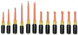Cementex TR-12NDSD Combination Screwdriver-Nut Driver Rolls, 12 Piece Set -