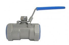 Chem Oil 1017S02 Ball Valve, &amp;frac14;&amp;quot;, 1-piece stainless steel-