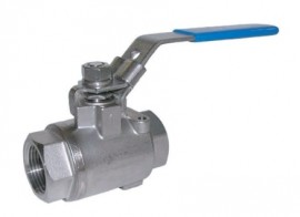 Chem Oil 2006WSW08 Stainless Steel Ball Valve, 1&amp;frac12;&amp;quot;, 2-piece seal welded-