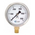 Chem Oil 210L-254A Liquid Fillable Gauge, 0 to 30&amp;quot; Hg, 2.5&amp;quot; dial-