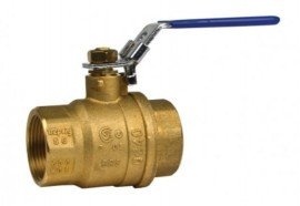Chem Oil 3000B02 Ball Valve, &amp;frac14;&amp;quot;, 2-piece forged brass-