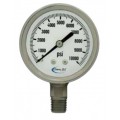 Chem Oil 300L-254C Liquid Fillable Gauge, 0 to 30 psi, stainless steel-