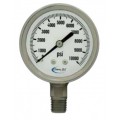 Chem Oil 310L-254E Stainless Steel 0-100 psi 2-1/2&quot;  Liquid Filled Pressure Gauge 1/4&quot; NPT-