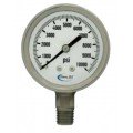 Chem Oil 310L-254E Stainless Steel 0-100 psi 2-1/2&quot;  Liquid Filled Pressure Gauge 1/4&quot; NPT-
