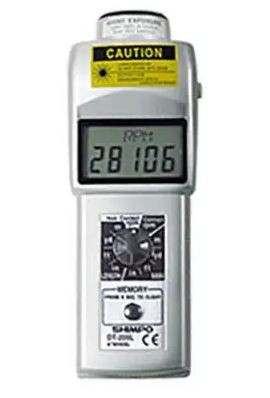 Shimpo DT-205L Laser Non-Contact/Contact Digital Tachometer LCD Display, 6" cir. Wheel, Clearance Pricing-