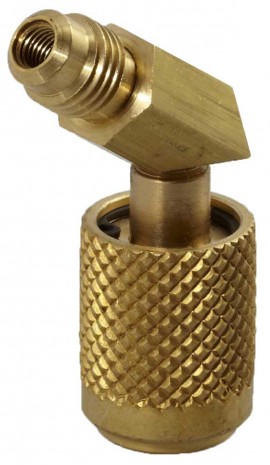 CPS AB453 MICRO-SEAL Quick Couplers, 1/4in SAE Female x 1/4in SAE Male, 45&amp;deg;, 3-Pack-