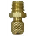 CPS AD44 Adapter with Cap and Core, 1/4in SAE Male x 1/4in MNPT-