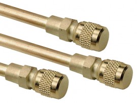 CPS AV4410B Copper Tube Extension Valves, 5/16in (1/2in-20) ACCESS, 1/4in OD x 3/16in ID, 100-Pack-