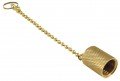 CPS AVC134C Brass Cap with Chain Tether, 1/2in ACME -