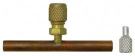 CPS AVCT4B Copper Tube Tees, 1/4in SAE x 1/4in OD, 100-Pack-