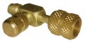 CPS AVT87 Access Fitting, 1/4&amp;quot; SAE male x 5/16&amp;quot; female knurl x 5/16&amp;quot; male-