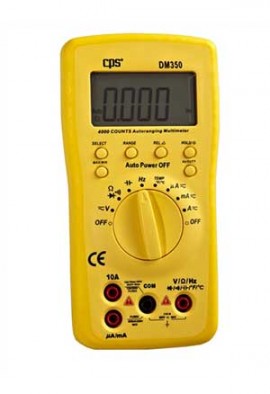 CPS DM350 Tech-Set Auto-Ranging Digital Multimeter, 600V (CAT III)-