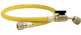 CPS HP5YE Premium Hose with 45&amp;deg; Ball Valve, 1/4in, Blue-