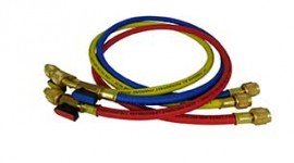 CPS HS3E Standard Charging Hoses with 45&amp;deg; Ball Valve, 3ft, 3-Pack-