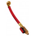 CPS HTRE Ball Valve Hose Extension, 1/4in SAE, Red-