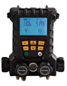 CPS MD100 BlackMax 4-Valve Digital Manifold, 1/4 and 3/8 SAE-