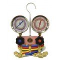 CPS MV3H3P5A Deep Vacuum 2-Valve Manifold and Gauge Set, 5ft Premium ABB Hoses-