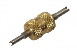 CPS TLVC2B Dual Valve Core Remover and Installer for 1/4in SAE and Auto R-134a Valves, 100-Piece Pack-