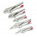 Crescent CLP5SETN 5-Piece Curved Jaw and Long Nose Locking Pliers Set-