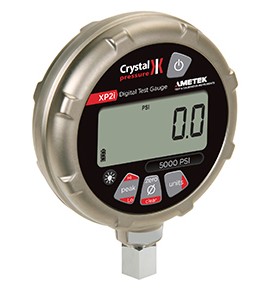 AMETEK Crystal XP2i Digital Pressure Gauge, 0 to 100 psi, 4.5&amp;quot; dial, &amp;frac14; NPT bottom, diecast aluminum housing-