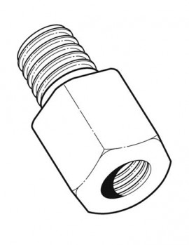 AMETEK Crystal 4496 Non-Crystal Wrench-Tight MP Female to 3/4 NPT Male Adapter-
