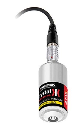 AMETEK Crystal ATMi Intrinsically Safe Temperature Module with PT100, 32.81' cable, calibration certificate-