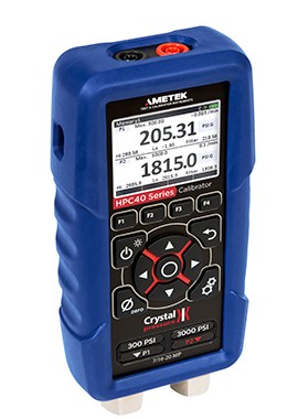 AMETEK Crystal HPC40 Pressure Calibrator with FWV, dual sensor, 300 psi/10,000 psi-