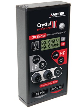 AMETEK Crystal 30 Dual Sensor Pressure Calibrator, 16 psi/1500 psi-