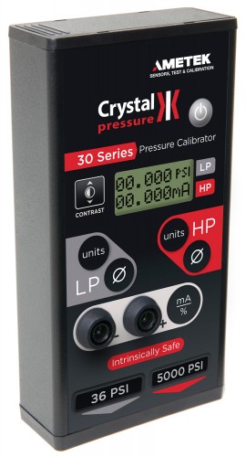 AMETEK Crystal 30 Series Pressure Calibrator, dual sensor, 36/5000psi-