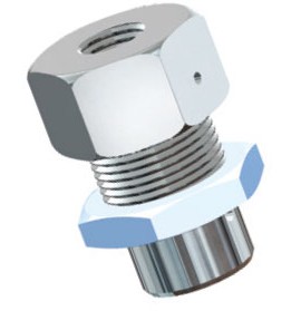 AMETEK Crystal MPF-MPFBULK Female to Female Bulkhead Mount-