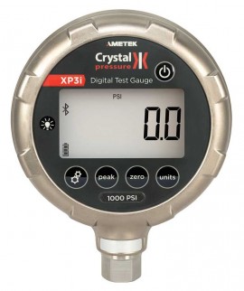 Ametek Crystal XP3i Series Digital Pressure Gauge with 0.05% FS, 0 to 3000 psi, 4.5&amp;quot; dial, &amp;frac14;&amp;quot; NPT bottom, diecast aluminum housing-