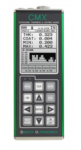 Dakota Ultrasonics CMX Coating and Wall Thickness Gauge, standard-