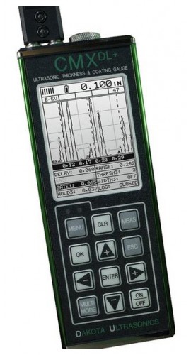 Dakota CMXDL+ Coating &amp;amp; Wall Thickness Gauge with Datalogging, Colored Display-
