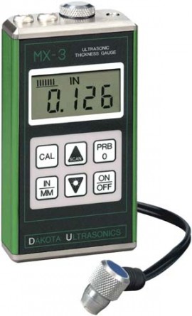 Rental - Dakota Ultrasonics MX-3 Thickness Gauge, Ultra Sonic, 0.025&quot;-19.99&quot;-