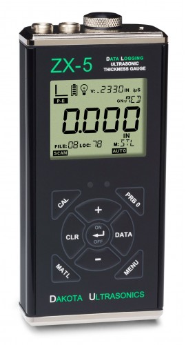 Dakota Ultrasonics ZX-5 DL Data Logging Ultrasonic Thickness Gauge, 32Mb-
