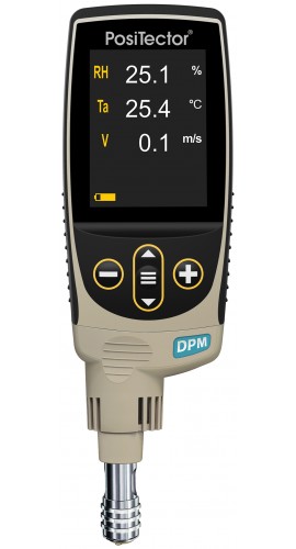 DeFelsko DPMA1 PosiTector Standard Dew Point Meter with built-in probe and wind speed sensor-