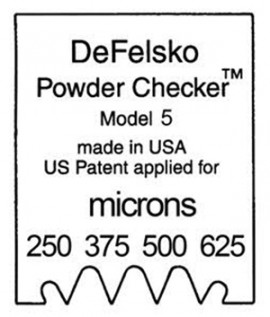 DeFelsko PC5 Powder Comb 250-625 um-